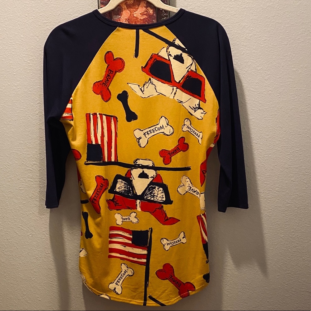 🐶🇺🇸 Lularoe Americana Dog Bone Randy - Picture 2 of 2